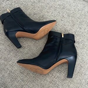 Franco Sarto Keilah Black Ankle Booties Boots Size 8.5